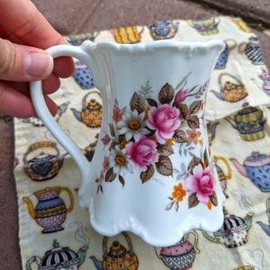 Vintage floral teacup